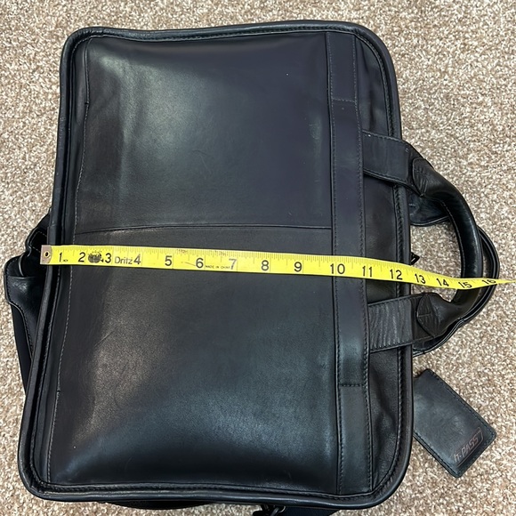 TUMI Alpha Leather Compact Laptop Briefcase Style 96114DH - Picture 8 of 15